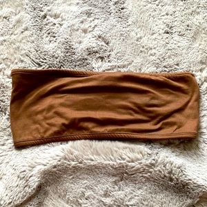 Brown tube top size small form V&X